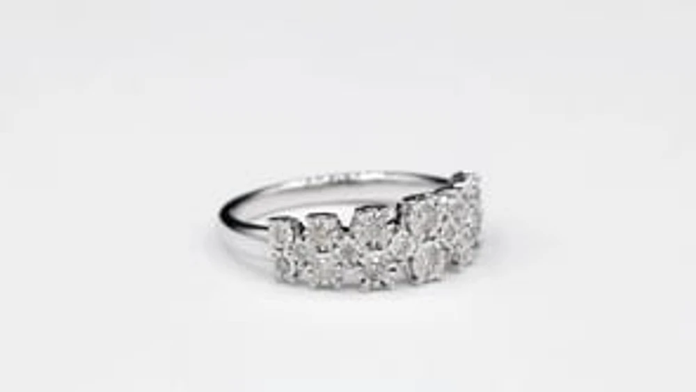 Diamond Anniversary Ring 10K White Gold (0.40 ct tw)