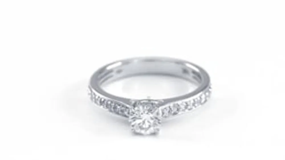 Diamond Engagement Ring 14K White Gold (0.75 ct tw)