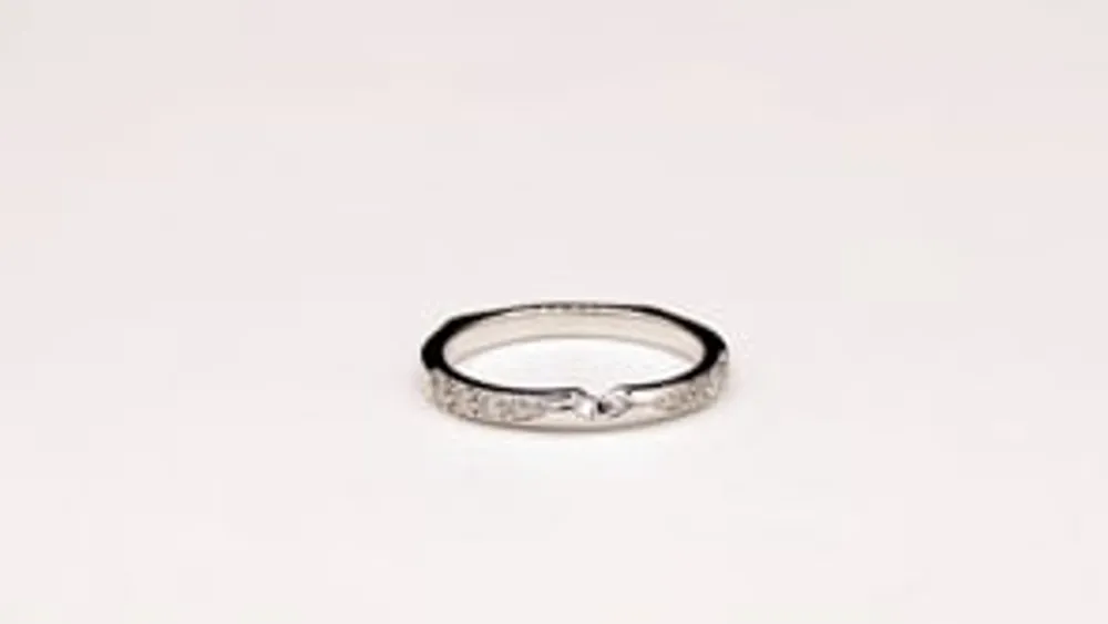 Diamond Wedding Band 14K White Gold (0.15 ct tw)