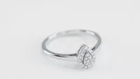 Promise Ring 10K White Gold (0.10 ct tw)