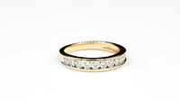 Channel Set Diamond Anniversary Ring 14K Yellow Gold ( ct tw