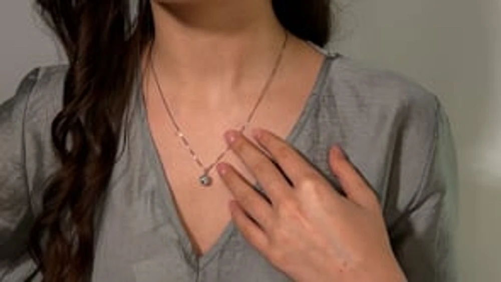 Lab Grown Diamond Necklace in 14K White Gold (2.00 ct tw)