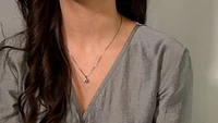 Lab Grown Diamond Necklace in 14K White Gold (1.50 ct tw)