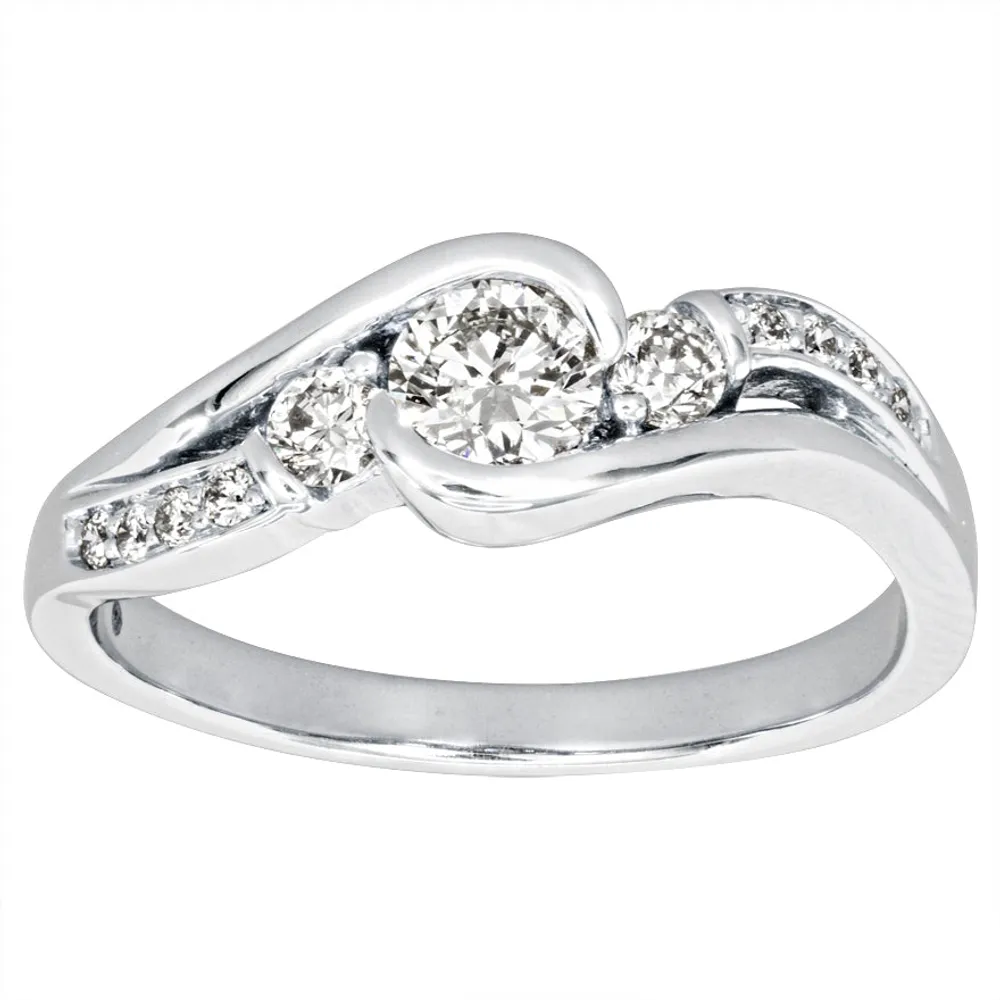 Diamond Engagement Ring 14K White Gold (0.50ct tw)