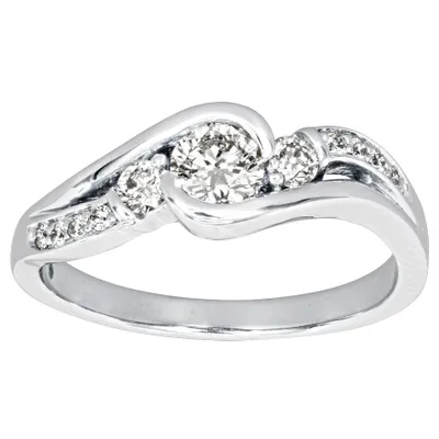 Diamond Engagement Ring 14K White Gold (0.50ct tw)