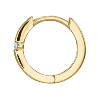 Tension-Set Diamond Huggie Hoop Earrings in 10K Yellow Gold (0.04ct tw