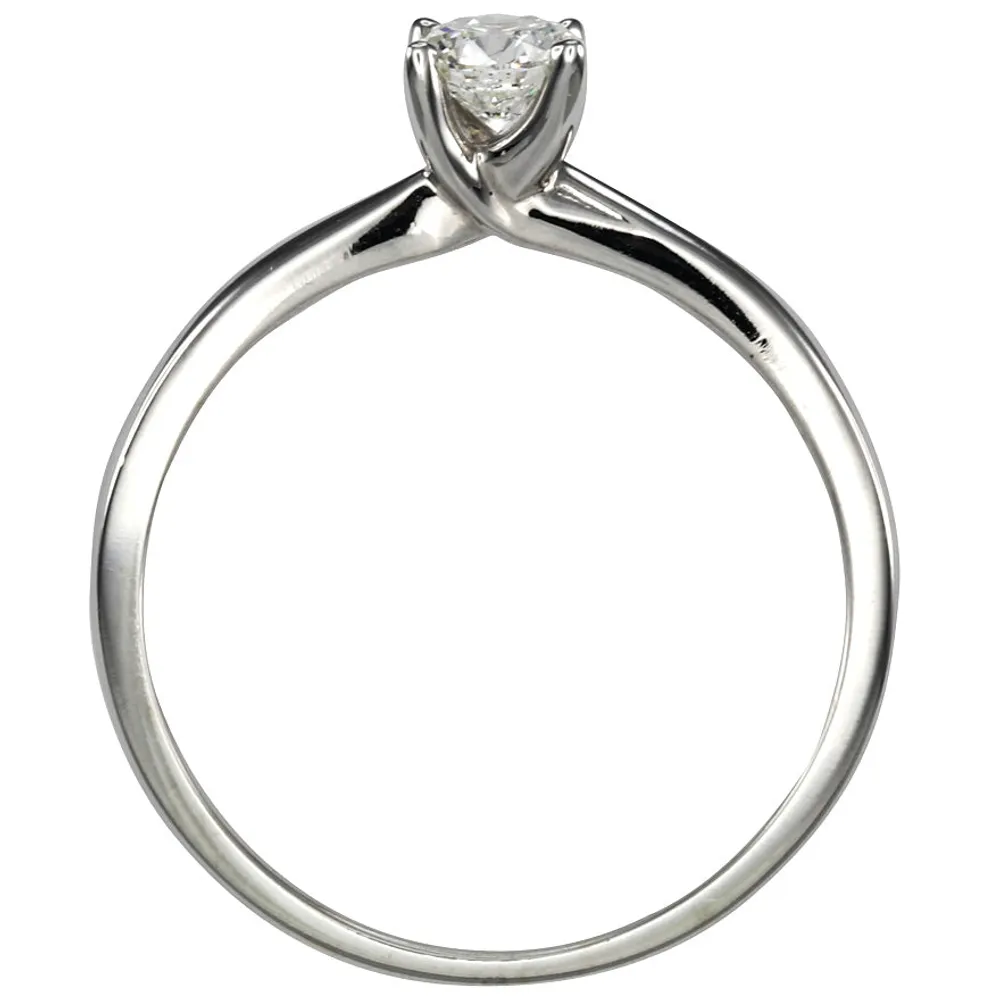 Diamond Solitaire Ring 14K White Gold (0.30ct tw)