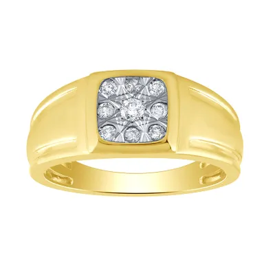 Men’s Diamond Ring 10K Yellow Gold (0.25 ct tw)