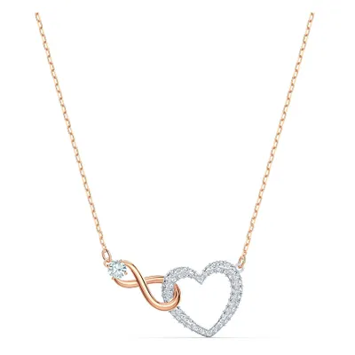 Swarovski Infinity Heart Necklace - White, Mixed metal finish | 551886