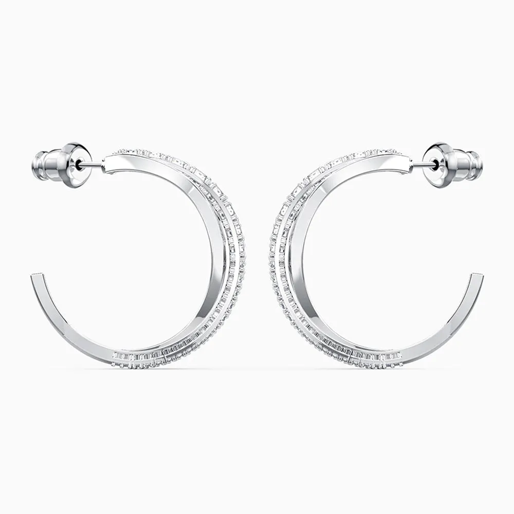 Swarovski Crystal Twist Hoop Pierced Earrings | 5563908