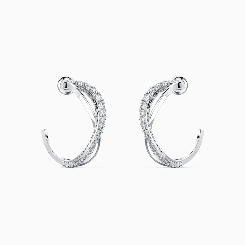 Swarovski Crystal Twist Hoop Pierced Earrings | 5563908