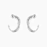 Swarovski Crystal Twist Hoop Pierced Earrings | 5563908