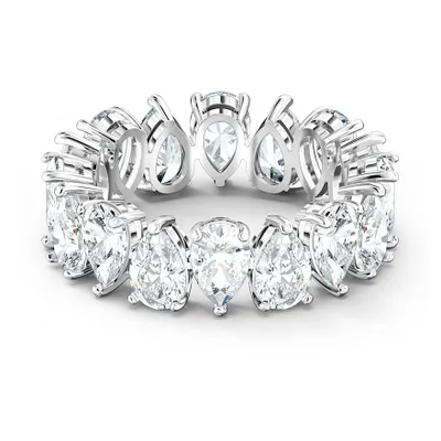 Swarovski Vittore ring - Pear cut crystals, White