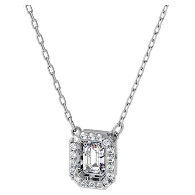 Swarovski Millenia necklace - Square Zirconia, White, Gold-tone | 5599