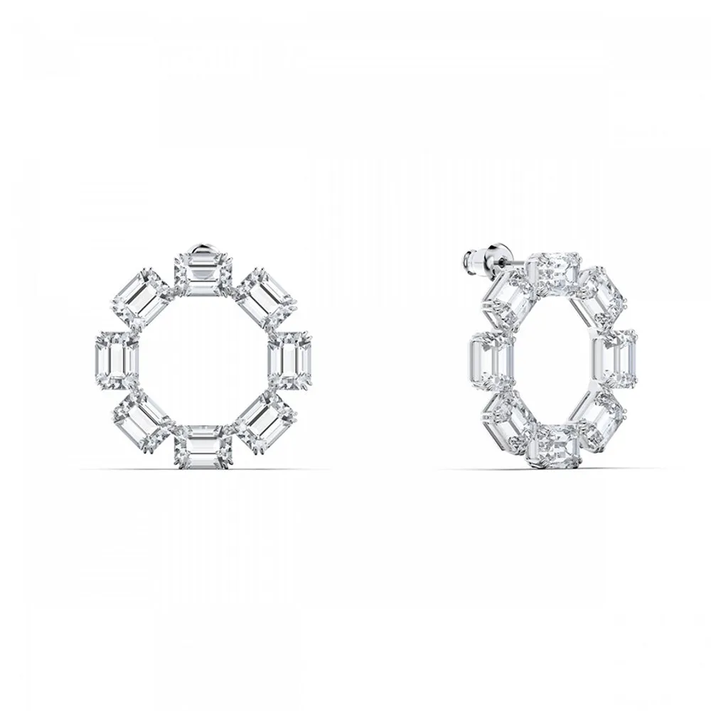 Swarovski Millenia earrings - Circle, Octagon cut crystals | 5602780