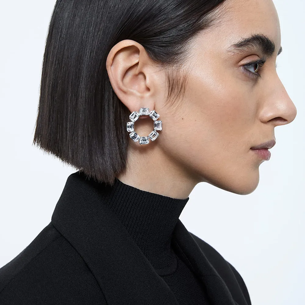 Swarovski Millenia earrings - Circle, Octagon cut crystals | 5602780