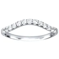 14K White Gold Diamond Matching Wedding Band (0.26ct tw)