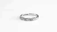 Diamond Twist Ring 14K White Gold (0.15ct tw)