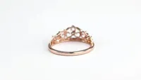 Pavé Diamond Crown Ring 10K Rose Gold (0.12ct tw)