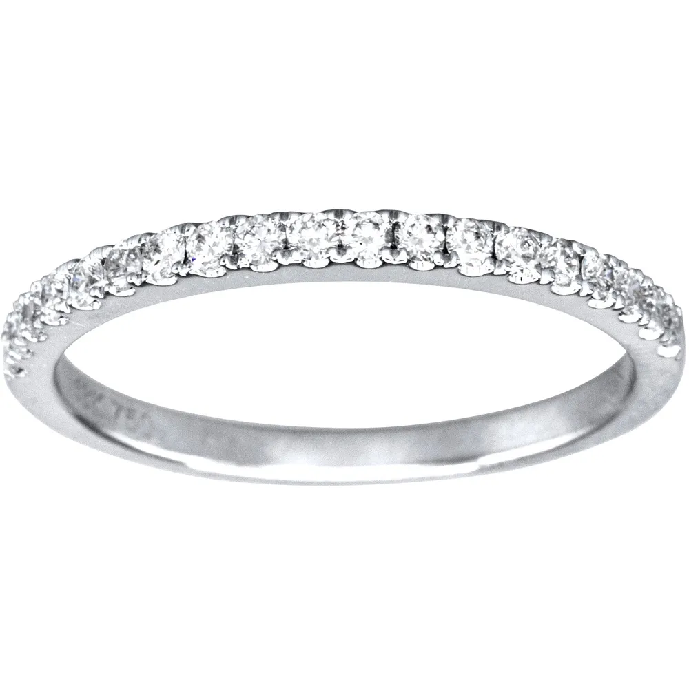 Diamond Wedding Band 18K White Gold (0.24ct tw)