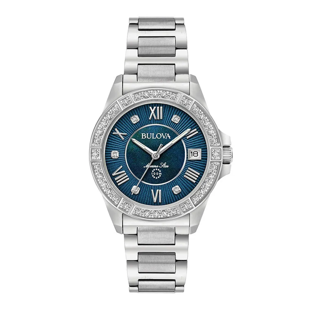 Bulova Women's Marine Star Diamond Watch | 96R215