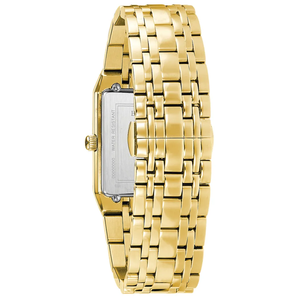 Bulova Quadra Champagne Dial Diamond | 97D120