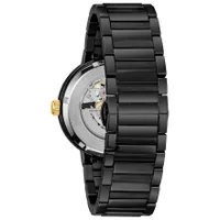 Bulova Men's Modern Automatic Black Dial Black Bracelet Watch | 98A203