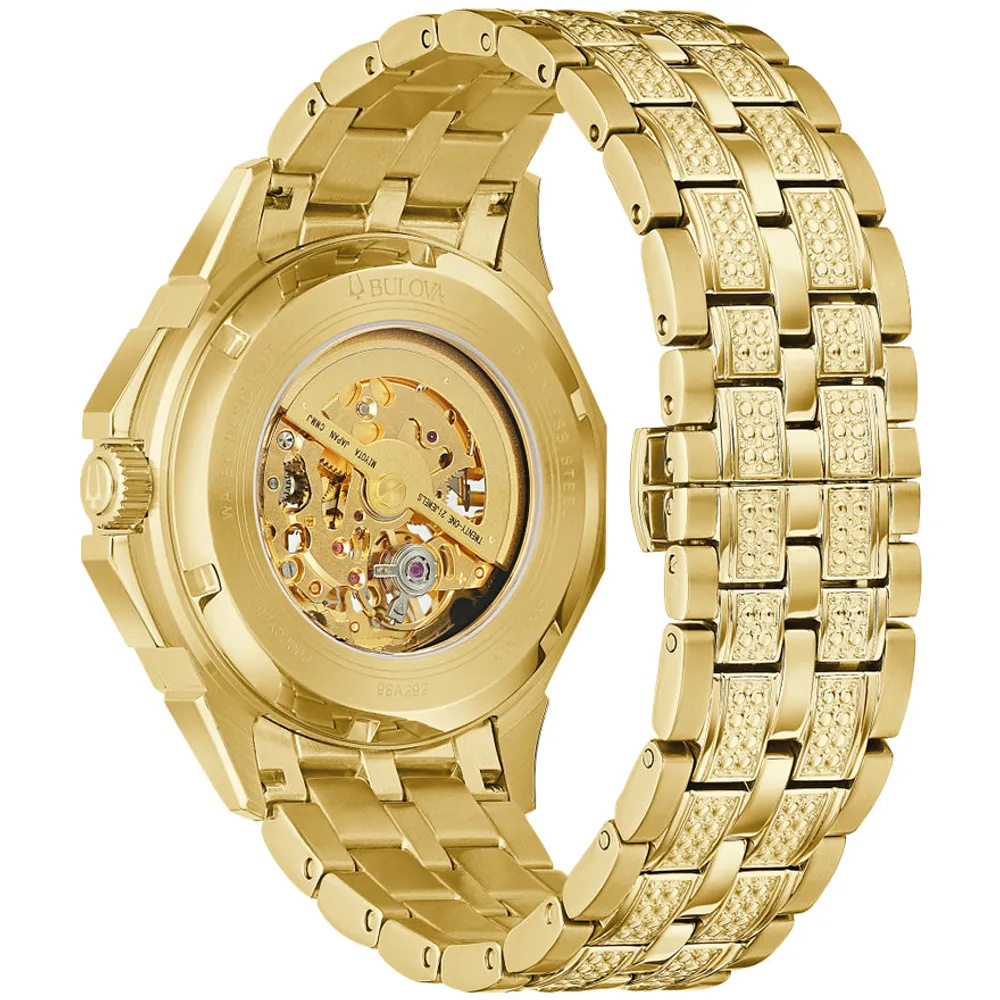 Bulova Octava Gold-Tone Dial Stainless Steel Bracelet | 98A292