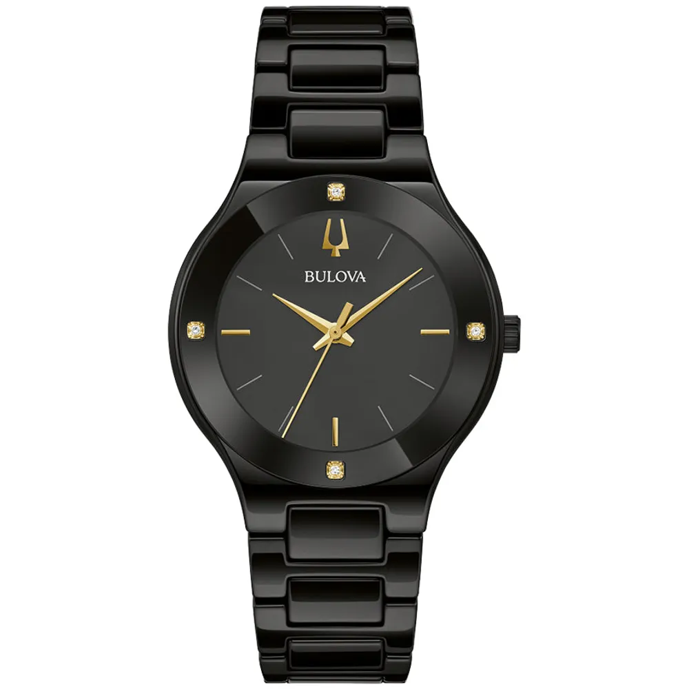 Bulova Millennia Black Dial Ceramic Bracelet | 98R293