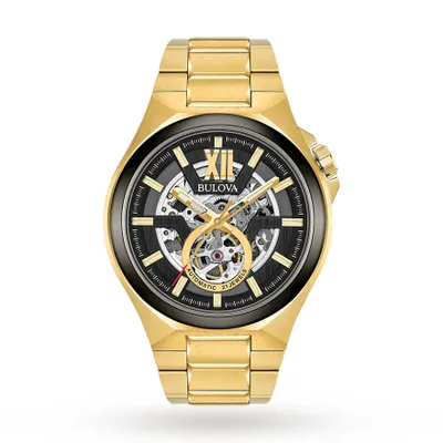 Bulova Men's Gold Tone Classic Automatic Watch | 98A178