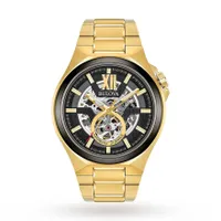 Bulova Men's Gold Tone Classic Automatic Watch | 98A178