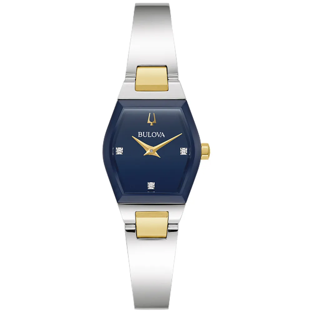 Bulova Gemini Women's Blue Dial Watch | 98P218