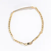 Marine Link ID Bracelet in 10K Yellow Gold