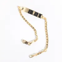 Marine Link ID Bracelet in 10K Yellow Gold