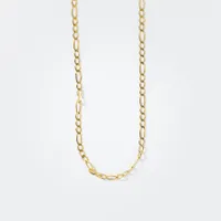 2.80mm Figaro Chain in 10K Italian Yellow Gold (22”)