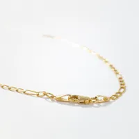 2.80mm Figaro Chain in 10K Italian Yellow Gold (22”)