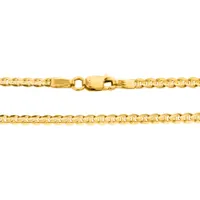 2.4mm Marine Link Chain in 10K Italian Yellow Gold (24”)