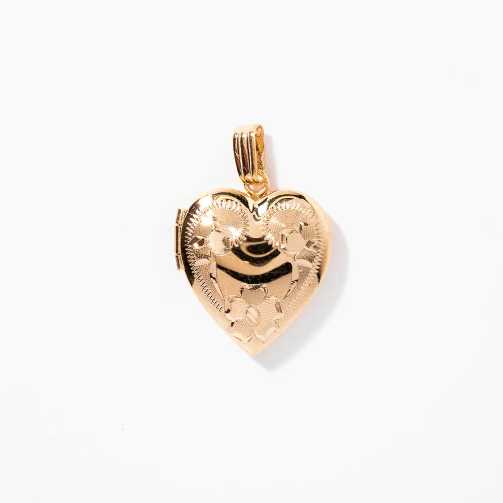 Heart Locket in 10K Yellow Gold