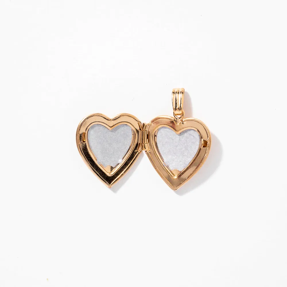 Heart Locket in 10K Yellow Gold