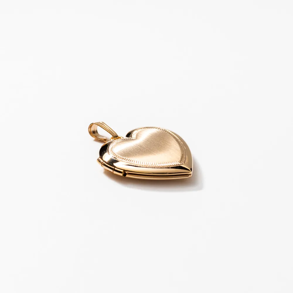 Heart Locket in 10K Yellow Gold