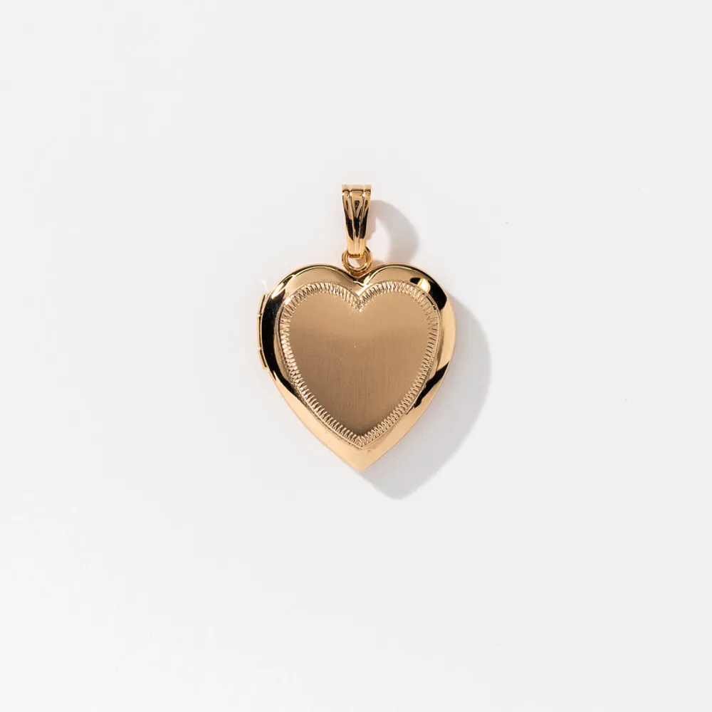 Heart Locket in 10K Yellow Gold