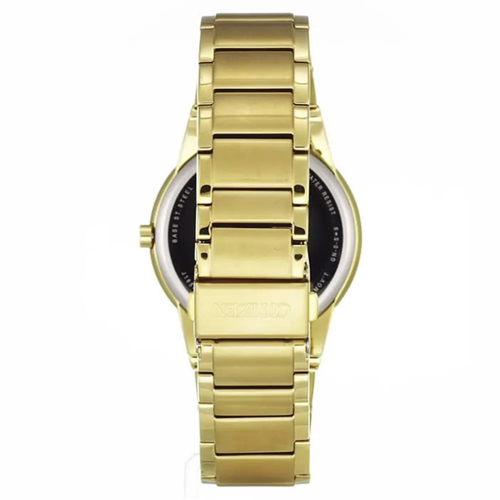 Citizen Men's Axiom Eco-Drive Gold-Tone Bracelet Watch | AU1062-56E