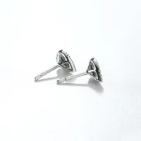 Pear Shape Sapphire Earrings in 10K White Gold