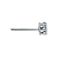 Diamond Cluster Stud Earrings in 10K White Gold (0.20 ct tw)