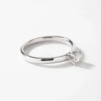 Diamond Solitaire Ring 14K White Gold (0.25ct tw)