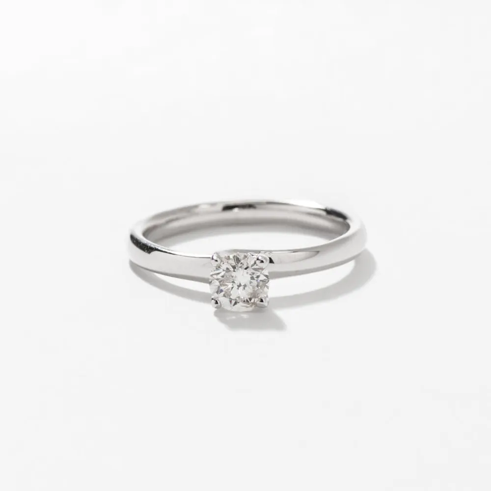 Diamond Solitaire Engagement Ring 14K White Gold (0.40 ct tw)