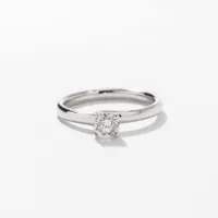 Diamond Solitaire Engagement Ring 14K White Gold (0.40 ct tw)