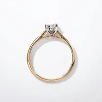 Diamond Promise Ring 10K Yellow and White Gold (0.05 ct tw)