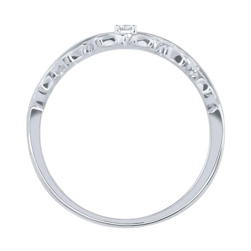 Promise Ring in 10K White Gold (0.10 ct tw) – Ann-Louise Jewellers