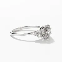 Diamond Engagement Ring 10K White Gold (0.50 ct tw)